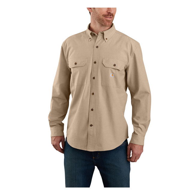 Carhartt Chambray Shirt Dark Tan Chambray Size Medium (ARM664469) | ARH ...