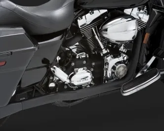 Vance & Hines Dresser Duals Exhaust Performance Exhaust System NON-PCX in Black for Harley Davidson 1995-2008 Touring Motorcycles (Headers only) (46799)