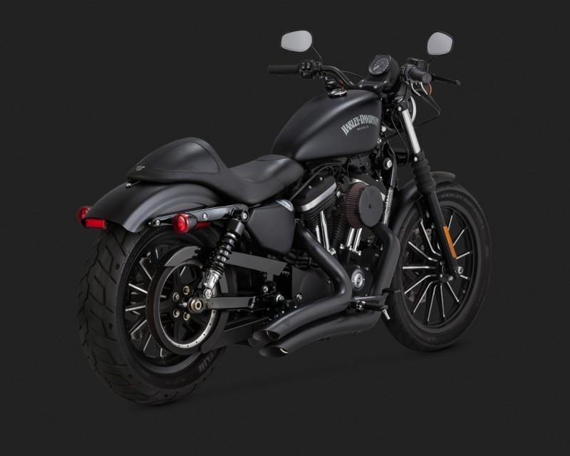 Vance & Hines Big Radius 2 into 2 In Black For Harley Davidson 2014-2020  Sportster Motorcycles (46067)