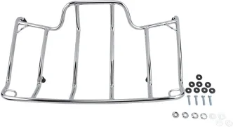 Kuryakyn Luggage Rack In Chrome Finish For Harley Davidson 1980-2023 Touring & Trike Models with King, Ultra, Chopped or Razor Tour-Paks (7139)