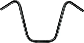 Burly Brand 14 Inch Apehanger Handlebars in Black Finish For 1982-2022 Harley Davidson Models (Excl. All E-Throttle) (B28-337)