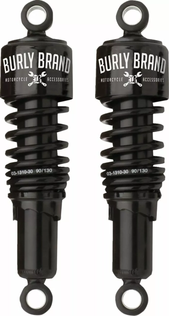 Burly Brand Slammer Shocks in Black for Harley Davidson Sportster 2004-2022 Models (B28-1201B)