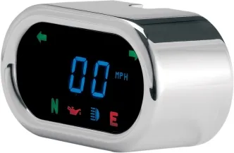 Dakota Digital Series 5000 Handlebar Mounted Digital Classic Style Speedometer in Chrome Finish (MCL-5400)