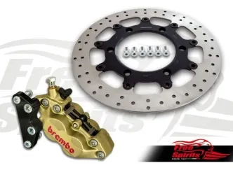 Free Spirits Front Brake Caliper 4 Piston In Gold For Triumph America Models (303814)