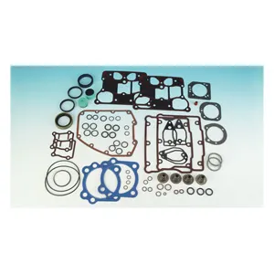 James Motor Gasket Set for 88/96 Inch Twin Cam (With 99-10 Style Head Breather Gasket) 05-17 TCA/B - 0.036 Inches PTFE Coated Head Gaskets (17055-05-X)