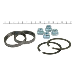 James Exhaust Gasket & Mount Kit (With Stock 91-11 Style Gaskets) With Wire/Graphite Gaskets - With Flange Nuts For 1984-2023 B.T., 1986-2023 XL, 2008-2012 XR1200, 1987-2010 Buell XB Models (65324-83-KWG2)