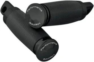 Performance Machine Rubber Wrapped Footpegs In Black (0035-0083-B)