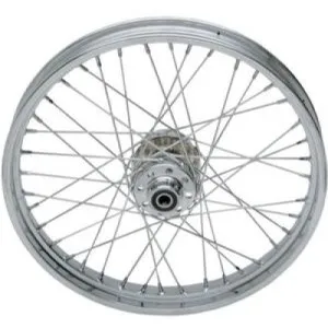 Drag Specialities Replacement Laced 40 Spoked Front Wheel 21x2.15 Inches For 96-99 FXST/C, FXDWG (Single Disc) Part Number (0203-0411)