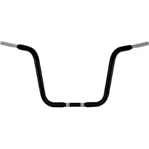 Wild 1 Ape Hanger Bars With 32cm (12.5 Inch) Rise In Black Finish For 1982-2024 Harley Davidson Including E-Throttle Models (WO502B)