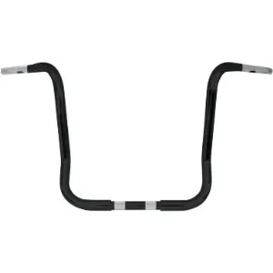 Wild 1 35.5cm (14 Inch) Ape Hanger Bars In Black Finish For 1989-2024 Electra Glide & 2008-2023 Street Glide With Batwing Fairing (WO576B)