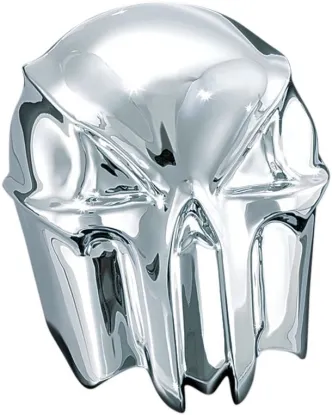 Kuryakyn Skull Horn Cover In Chrome For 1992-2020 Harley Davidson Models With Stock Cowbell Horn Cover (7718)