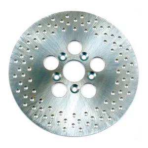 DOSS Rear Drilled Stainless Brake Rotor For Harley Davidson 81-91 FX, FXST, FXR, 79-91 XL (ARM517415)