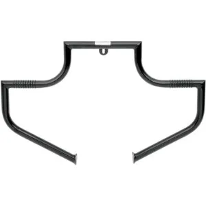 Lindby Linbar Front Highway Bars In Gloss Black Powder-Coated Finish For 00-17 FLSTC, FLSTF and FLSTN (BL110-1)