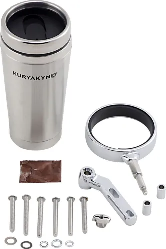 Kuryakyn Stainless Mug & Drink Holder For Perch Mount In Chrome Finish (1463)