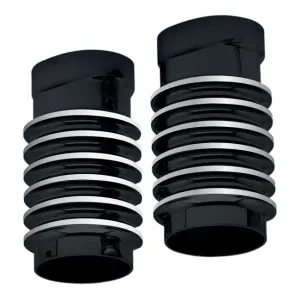 Covingtons Customs Fork Leg Bells In Black Finish For 80-13 FLT/Touring (ARM257359)