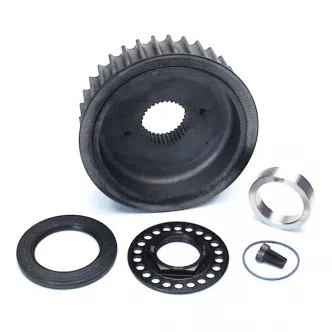 Jims 32 Teeth Transmission Pulley Kit Including Seals/Spacer/Mega-Nut For 1985-2006 Softail, FLT, 1985-2005 Dyna Models (40250-94AK)