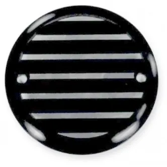 Joker Machine Finned Black Silver 2 Hole Point Cover (02-98TC)