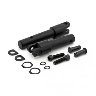 Doss Footpeg Conversion Adapter Bracket Kit in Black Finish For 2010-2022 Sportster XL1200X/C/V Models (ARM205505)