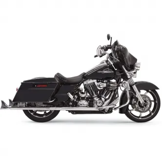 Bassani 33 Inch True Dual Fishtail Slip On Muffler in Chrome Finish For 1995-2016 Touring Models (1F17E33)