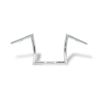 Highway Hawk Bad Ape Hanger 12 Inch Rise in Chrome Finish For 1982-2022 Harley Davidson Models (55-552)