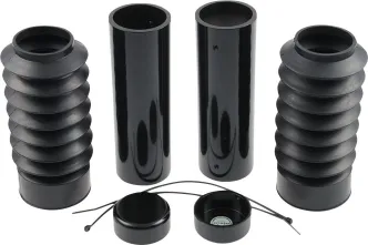 Cult Werk 6 Piece Fork Cover Kit With Rubber Bellows For Harley Davidson Dyna 2007-2017 (HD-DYN006)