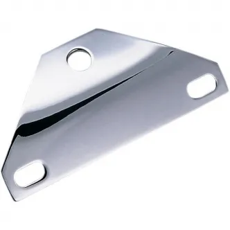 Drag Specialties Bottom-Mount Headlight Bracket in Chrome Finish (77-6014-SC2)