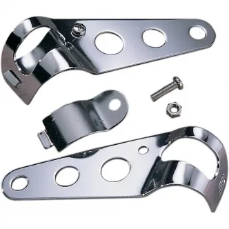 Drag Specialties Side-Mount Headlight Bracket in Chrome Finish (62101-SC3)