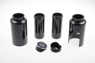 Cult Werk 6 Piece Fork Cover Kit With Milled Fork Caps For Harley Davidson 2018-2023 Softail Breakout (HD-BRO028)