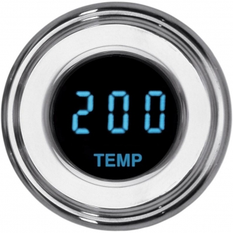 Dakota Digital Oil Temperature 4000 Series in Chrome Finish With Blue Display (MCL-4073R)