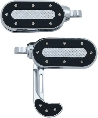 Kuryakyn heavy Industry Switchblade Pegs With Male Mount Adapters In Chrome Finish (7027)