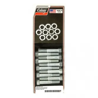 Colony Head Bolt Kit OEM Hex Style Including Washers in Zinc Finish For 1948-1984 Pan, Shovel Models (ARM518929)