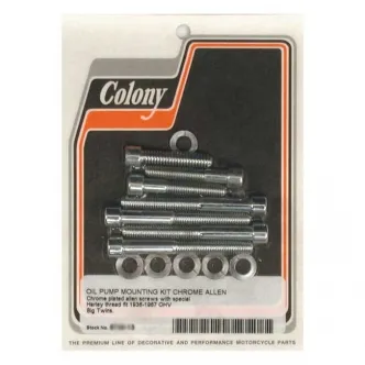 Colony Oil Pump Mount Kit Allen in Chrome Finish For 1936-1967 OHV B.T. Models (ARM480989)