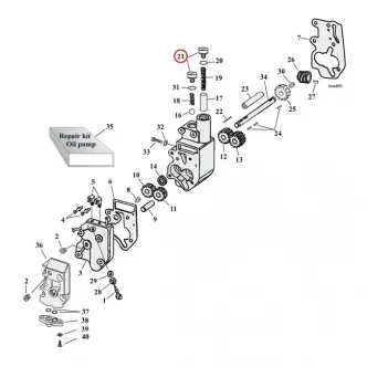 Gardner Westcott Oil Pump And Crankcase Plug Set, Allen 3 Plug Set For 1970-1980 B.T. Models (ARM591505)