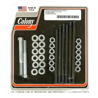 Colony Crankcase Bolt Kit Hex in Zinc Finish For 1970-1978 Shovel Models (ARM137929)