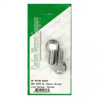 Gardner Westcott Motor Mount Kit Top Motor Mount Allen Head bolt Kit in Chrome Finish For 1957-1976 XL Models (ARM504779)