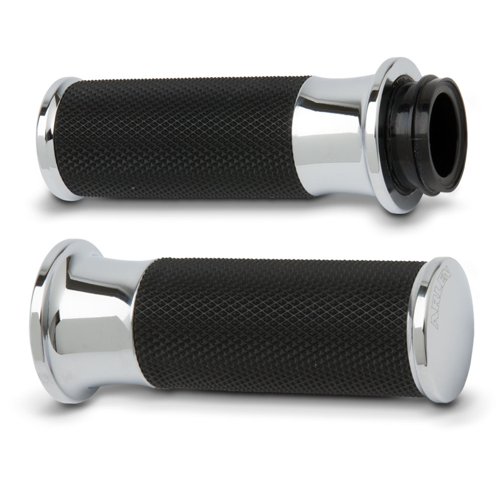 Arlen Ness Smooth Fusion Grips In Chrome For 2008-2023 Harley Davidson ...