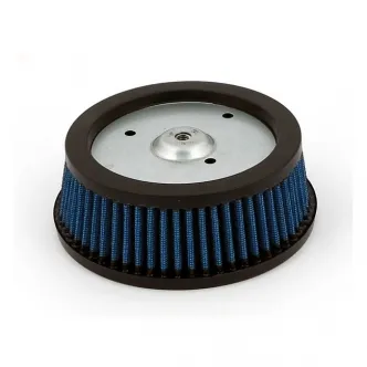 Doss Blue Lightning Air Filter Element With 4 Layers Of Ribbed Pre-Oiled Cotton Filtering Media, Maximum Air Flow For 2000-2015 Softail, 1999-2007 Dyna, Touring, 2007-2020 XL Sportster and All RSD Venturi Air Cleaner Kits Models (ARM560065)