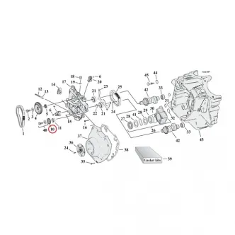 Andrews Cam Drive Gear, 17T Drive Gear On Crankshaft, 1 Used For 1999-2006 TCA/B (Excluding 2006 Dyna) Models (ARM785305)