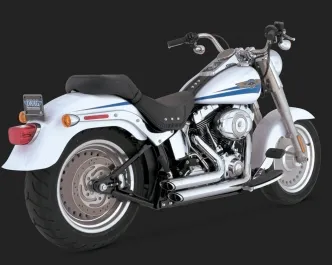 Vance & Hines Shortshots Staggered Performance Exhaust System NON-PCX In Chrome For Harley Davidson 1986-2017 Softail Motorcycles (17221)