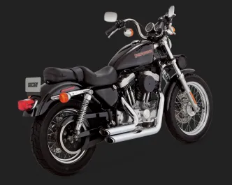 Vance & Hines Shortshots Staggered NON-PCX In Chrome For Harley Davidson 1999-2003 Sportster Motorcycles (17223)