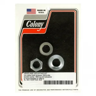 Colony Headlamp Mount Kit OEM Reproduction Hardware in Zinc Finish For 1959-1974 All Sportster Models (ARM528929)