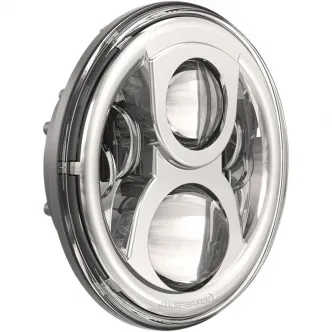 J.W. Speaker 8700 Evolution 2 Dual Burn LED Headlight With Chrome Bezel (0556971)