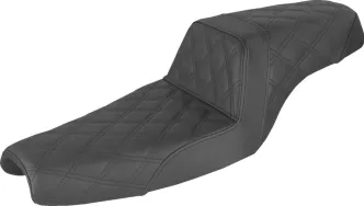 Saddlemen Seat Step Up LS Lattice in Black For 2004-2020 Harley Davidson Sportster (3.3G Tank) Models (807-11-175)