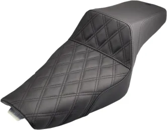 Saddlemen 2-Up Seat Step Up Front/Rear Saddlehyde/Saddlegel in Black For 2004-2020 Sportster (3.3G Tank) Models (807-11-172)