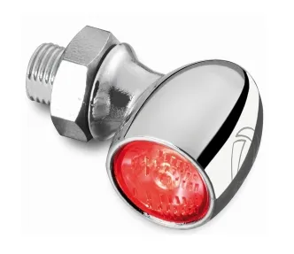 Kellermann Atto Rear Brake And Taillight in Chrome Finish Horizontal Mount (158.100)