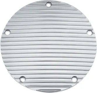 Kuryakyn Finned Derby Cover In Chrome Finish For 2015 FLHTCUL/FLHTK, 2016-2023 Touring/Trike & 2024 FLHR, FLHTK, FLTRT Models (9768)