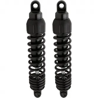 Progressive Suspension 444 Series Shocks 13 Inch Super Duty In Black For Harley Davidson 2009-2023 Touring Models (444-4076B) 