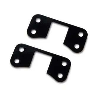 Arlen Ness 21 Inch Fender Brackets In Black For Harley Davidson 2014-2023 Touring Motorcycles With Arlen Ness Hot Leg Fork Sliders (60-123)