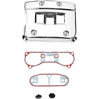 Drag Specialties Rocker Box Cover Kit For 92-99 Evo Big Twin In Chrome (037001-BX-LB2)