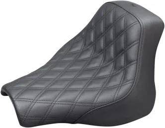 Saddlemen Seat Solo Renegade LS Lattice in Black For 2018-2023 Softail Fat Bob Models (818-28-002LS)